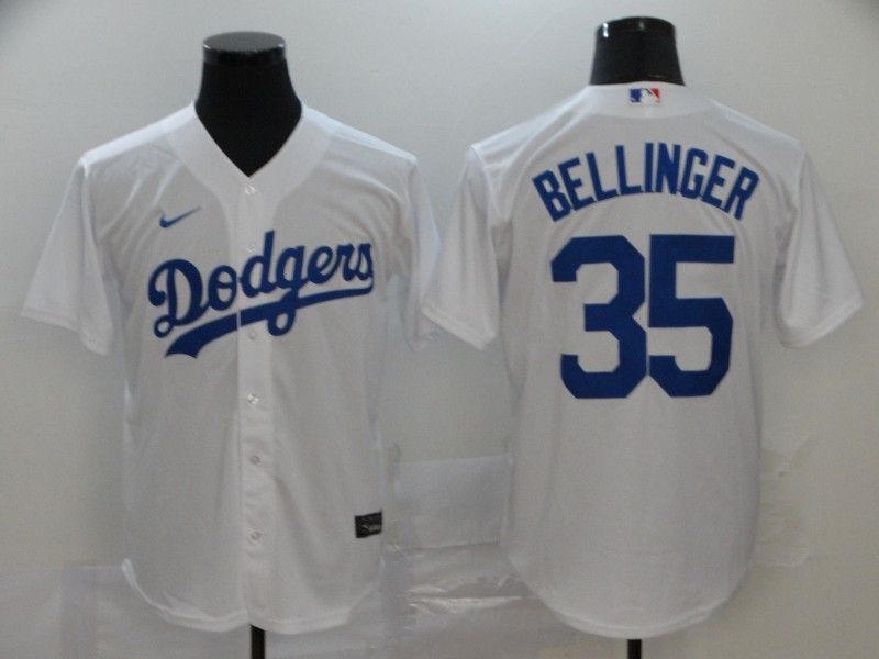 Men's Los Angeles Dodgers Cody Bellinger #35 White Baseball Jersey